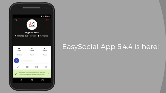 EasySocial-App-5.4.4-is-here