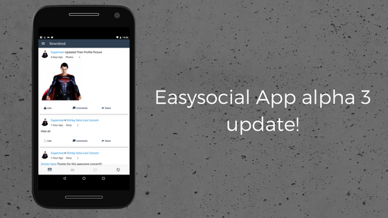 Easysocial app alpha 3 is here!