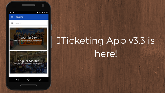 JTicketing Events Manager App v3.3 is here!